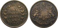 Indien 1/4 ANNA East India Company QUARTER ANNA, Britisch-Indien Victoria,1837-1901