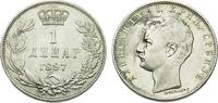Serbien 1 Dinar Königreich Serbien Alexander I. bis 1918