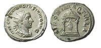 Römische Kaiserzeit Denar Volusianus, 251-253, Antoninian, Silber /// dicker Schrötling 6,01 gr. ///