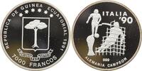 Äquatorial Guinea, 7000 Francs, Fussball WM -