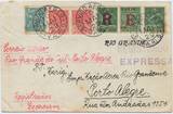 Briefmarken 1249 Brasilien 1929 VARIG Reko-Express Brief Rio Grande V 1, 3, 4 Porto Alegre /