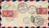 Briefmarken 1930 Katapult Dt Reich Dampfer Europa Hin- und Rückflug MiF USA Catapult / 657