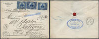 Briefmarken Haiti Reko-Brief 15c MeF Gonaives via New York USA Satigny Schweiz / 33 -