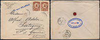 Briefmarken Haiti Brief aus Petit Goave Schiffspost Niederlande Satigny Schweiz / 39 -