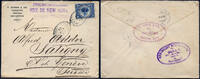 Briefmarken Haiti Brief Gonaives Schiffspost Prins der Niederlande Satigny Schweiz / 45 -