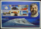 Briefmarken  Brit. Antarktis BAT 2000 Vivian Fuchs Expedition Landkarte Berg Block 8 MNH