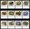  2017 V Briefmarken Falklandinseln 2017 Vögel Drossel Zaunkönig Fink Freimarken Birds 1332-1343 MNH 