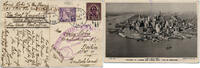  1928 Briefmarken Zeppelin USA Amerikafahrt Rückfahrt AK New York Berlin Si 22 B / 2474 