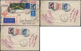  1929 Briefmarken Dt. Reich Reko-Brief Flughafen Fürth Nürnberg MiF Condor Marseille Rio /611 