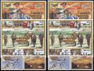 Briefmarken Barbuda 2000 Luftschlacht England Battle of Britain 2. WK 2400-15 Block 345-346 -