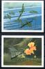 Briefmarken Barbuda 1991 2. Weltkrieg World War Flugzeuge Airplanes Block 174-175 MNH -