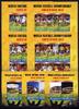 Briefmarken Grenada Grenadinen 2010 Fußball WM Soccer Südafrika 4569-92 Block 638-640 MNH -