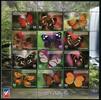Briefmarken Dominikanische Republik Schmetterlinge Butterflies Mariposa Papillons MNH -