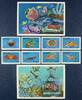 Briefmarken Grenada 1990 Krebse Meerestiere Crabs 2177-2184 Block 259-260 Postfrisch MNH -