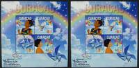 Briefmarken Curacao Philakorea Kinder Windräder Taube Dove Kids Philatelie MNH -