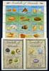 Briefmarken Grenada 1993 Schnecken Muscheln Shells Meerestiere 2596-2507 Block 342-343 MNH -