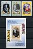 Briefmarken Barbuda 1985 Geburtstag Königinmutter Elisabeth 833-835 Block 98 Postfrisch MNH -