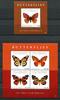 Briefmarken St. Vincent Schmetterlinge Butterflies Papillon Farfalla Insekten MNH -