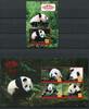 Briefmarken Antigua China Panda Pandabären Bear Wildtiere 4851-4854 Block 674 MNH -