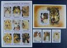 Briefmarken Grenada Hunde Dogs Afghane Collie Pudel Schäferhund 3395-3406 Block 452 MNH -
