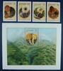 Briefmarken Grenada 1986 Pilze Funghi Mushrooms 1491-1494 Block 162 Postfrisch MNH -