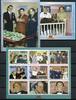 Briefmarken Dominica 2001 Three Stooges Film TV-Serie Kino 3223-3231 Block 443-444 MNH -
