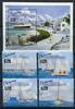 Briefmarken Bahamas 1994 Segelschiffe Regatta Sailing Ships 834-837 Block 73 MNH -
