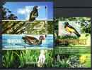 Briefmarken Montserrat 2009 Vögel Birds Ente Wasservögel 1461-1464 Block 126 Postfrisch MNH -