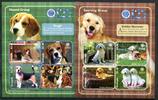 Briefmarken Grenada Hunde Dogs Pets Kleinbögen 6161-6168 Postfrisch MNH -