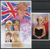 Briefmarken Dominica 1997 Lady Diana Royalty Flagge Flag 2435-2438 Block Postfrisch MNH -