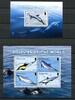 Briefmarken Montserrat 2008 Delphine Dolphins Meerestiere 1444-1447 Block 125 Postfrisch MNH -
