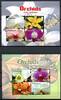 Briefmarken Montserrat 2008 Orchideen Orchids Blumen Flowers Blüten Blossoms 1436-1443 MNH -