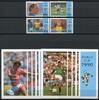 Briefmarken Dominica 1990 Fußball WM Soccer FIFA World Cup Italien 1338-1341 Block 170-171 -