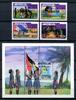 Briefmarken Barbuda 1981 Pfadfinder Scouts Flagge Flag 594-597 Block 63 MNH -