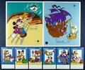 Briefmarken Grenada 1995 Disney Abenteuer auf hoher See Trickfilm 3066-3071 Block 406-407 -