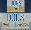 Briefmarken St. Vincent Hunde Dogs Pets Haustiere Dt. Schäferhund 7105-08 Block 728 MNH -