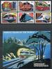 Briefmarken Grenada Grenadinen 1982 Eisenbahn Railways Trains Züge 495-500 + Block 64 MNH -