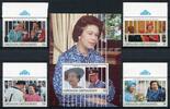Briefmarken Grenada Grenadinen 1991 Königin Elisabeth QE II 65. Geburtstag 1452-55 Block 225 -