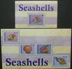 Briefmarken Grenada Muscheln Shells Meerestiere Meeresschnecken 6632-6635 Block 841 MNH -