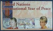 Briefmarken Grenada Jahr des Friedens UNO Lady Diana 5493-5495 Postfrisch MNH -