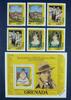 Briefmarken Grenada 1982 Lady Diana Prinz William Royalty 1177-1182 Block 109 Postfrisch MNH -