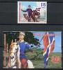 Briefmarken Dominikanische Republik General Luperon Reiter Pferd Flaggen MNH -