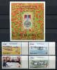 Briefmarken Bahamas 1995 Kriegsende 2. Weltkrieg WW II Flugzeuge 861-864 + Block 77 MNH -