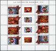 Briefmarken Aruba 2014 Weihnachten Christmas Kerstmis en Nieuwjaar 841-844 Kleinbogen MNH -