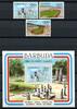 Briefmarken Barbuda Olympiade Olympics Los Angeles 739-41 Block 85 Postfrisch MNH -