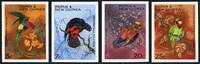 Briefmarken Papua Neuguinea 1967 Papageien Weihnachten Vögel 123-126 U Imperf MNH / 354 RAR -