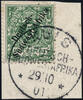 Briefmarken DSWA 1897 Briefstück Michel 2 ° Kuis 29/10/01 Luxus / 92 -