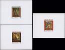 Briefmarken Franz. Polynesien 1988 Gemälde Paintings Paul Engdahl 503-505 Epreuve de Luxe -