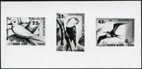 Briefmarken Französisch-Polynesien 1980 Vögel 314-316 U Foto-Entwurf 156-158 ND MNH / 159 -