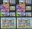 Briefmarken Papua Neuguinea 2010 Sport Sports Boxen Laufen 1582-1585 Block 117-118 MNH -